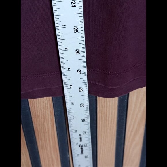 AllSaints T Shirt Large Mens Burgundy Tonic Crewneck Short Sleeve RamSkull Tee - Picture 4 of 7